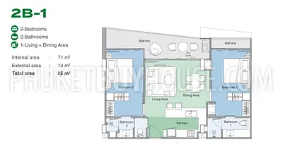 LAG22306: Most anticipated 2-Bedroom Condominium with Stunning Views in Laguna for Sale. Fotoğraf #5