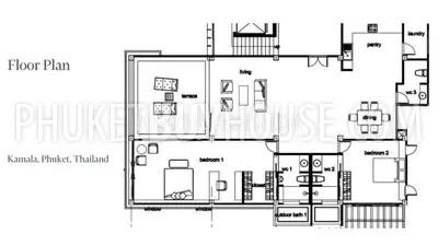 KAM6967: 2 Bedroom Apartment in Kamala area. Fotoğraf #1