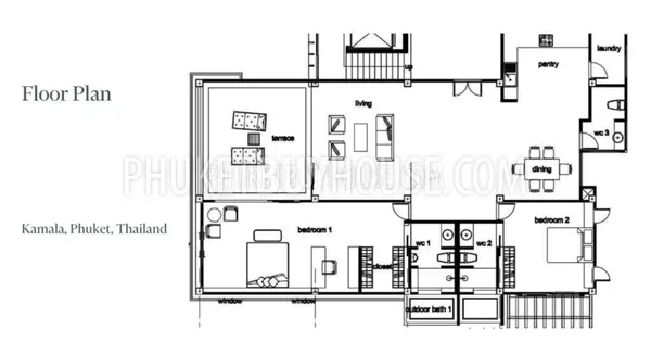 KAM6967: 2 Bedroom Apartment in Kamala area. Photo #1