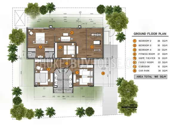 BAN22322: Exclusive Four-Bedroom Pool Villa with Stunning Views within 300m from Bang Tao Beach, Phuket. 照片 #2