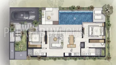 NAT6979: 2 bedroom villa near Nai Thon beach. Fotoğraf #8