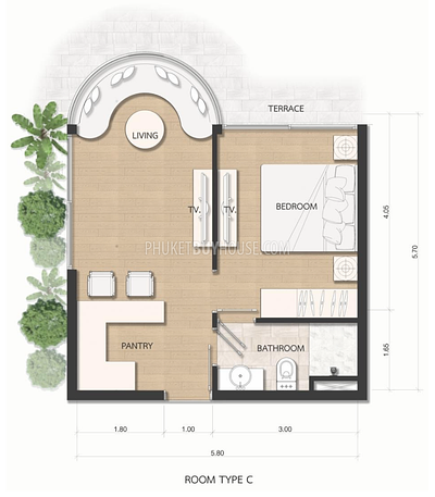 RAW22333: Spacious Seaview 1-Bedroom Apartments with Best pricing in Phuket Peninsula. 照片 #4