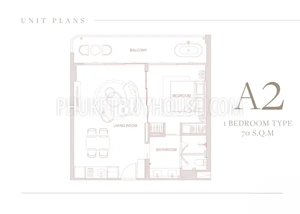 BAN22338: Modern 1-Bedroom Apartment in Boutique low-rise condominium by the Sea in Bang Tao. Photo #7