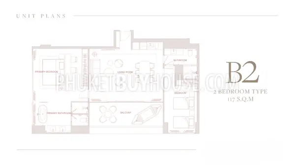 BAN22339: Modern 2-Bedroom Apartment in Boutique low-rise condominium by the Sea in Bang Tao. 照片 #7