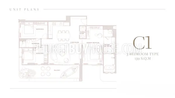 BAN22340: Modern 3-Bedroom Apartment in Boutique low-rise condominium by the Sea in Bang Tao. Photo #7
