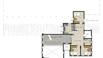 SUR22341: Breathtaking Sea View 5-Bedroom Villa for Sale in Surin Beach, Phuket. Fotoğraf #14
