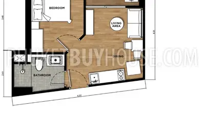 KAR7016: 1-bedroom Condo in Walking Distance to Karon Beach. Fotoğraf #2