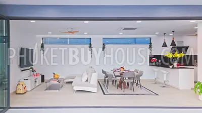 CHA22363: Spacious Modern 3 Bedroom Villa with Private Pool and Advanced Insulation in Chalong. Fotoğraf #7