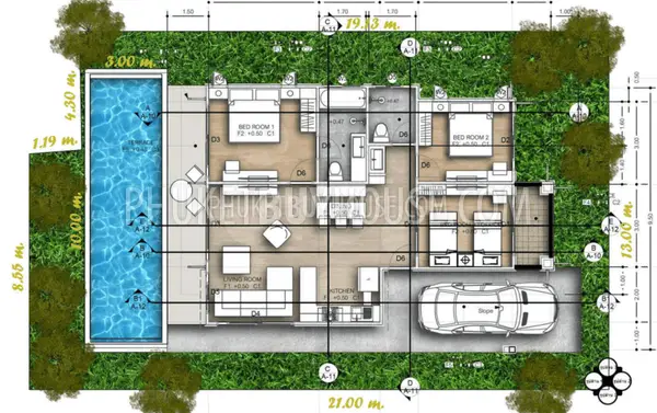 KAM7030: Cosy Three-Bedroom Villa with Private Pool in Kamala. Photo #1