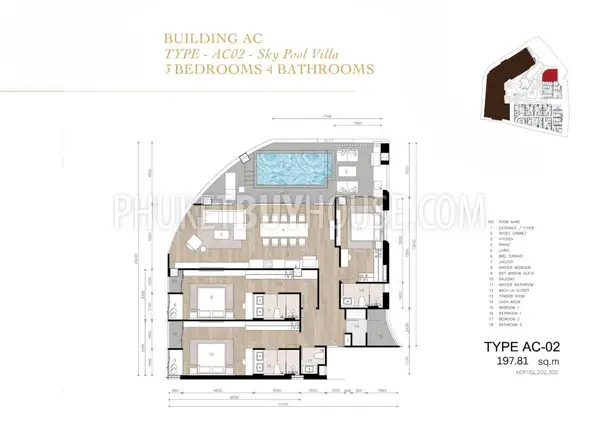 SUR22372: Exclusive 3-Bedroom, 4-Bathroom Beachside Residence with Private Pool Near Surin Beach. Fotoğraf #3