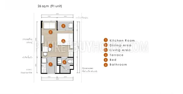 CHE22378: Studio in Upscale Low-Rise Condominium in Phuket. Photo #4