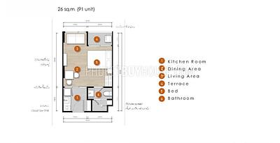 CHE22378: Studio in Upscale Low-Rise Condominium in Phuket. 照片 #4