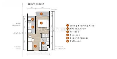 CHE22380: 1 Bedroom Flat in Upscale Low-Rise Condominium in Phuket . 照片 #5