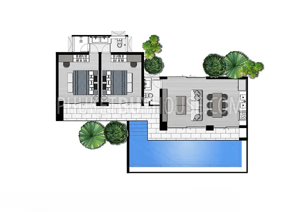 KOH22384: Luxurious 2-Bedroom Pool Villa with Andaman Sea Views. 照片 #5