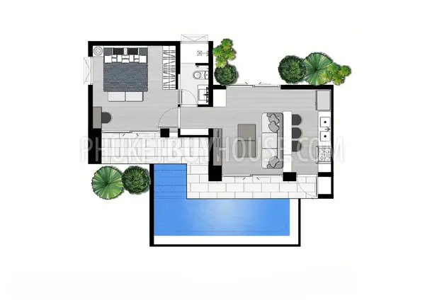 KOH22383: One-Bedroom Pool Villa in a Tropical Luxurious Setting with Scenic Views. 照片 #7
