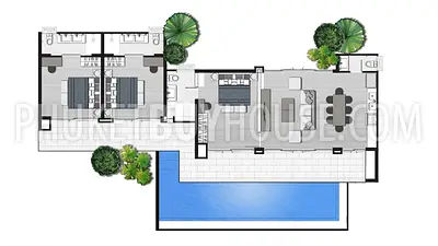 KOH22385: Exquisite 3-Bedroom Private Pool Villa in Phuket's Serene East Coast. Photo #5