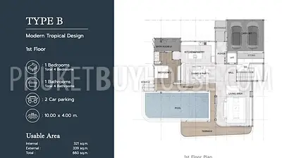 KAR22394: 4-Bedroom Seaview Villa with Modern Tropical Design in Karon. Photo #5