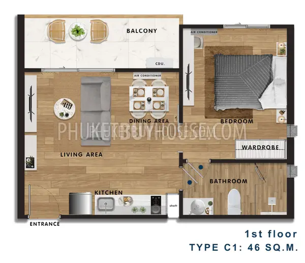 NAY7075: 1 Bedroom Unit at Nai Yang Beach. Photo #6