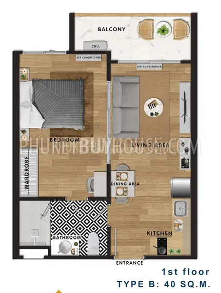 NAY7075: 1 Bedroom Unit at Nai Yang Beach. Photo #7