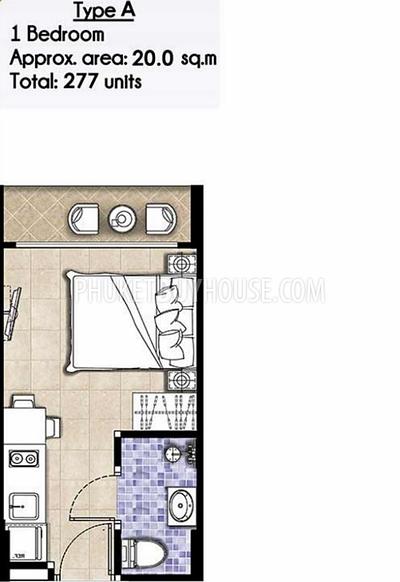MAI22406: Coastal Studio Apartment Just 1 km from Mai Khao Beach. Photo #5
