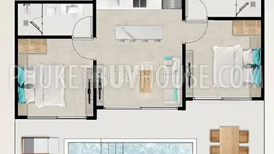 BAN7087: Private Pool Villa with 3 bedrooms in Bang Tao area. Photo #3