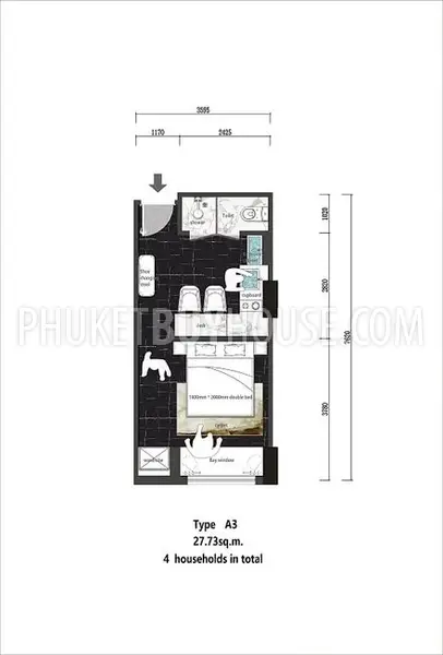 NAI22422: Fully Furnished Studio Condo in Rawai. 照片 #4