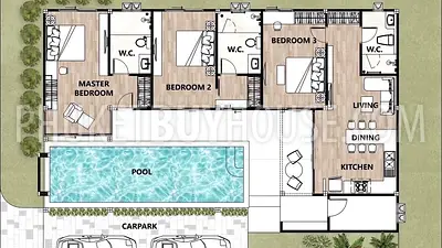 RAW22697: Amazing 3-Bedroom Pool Villa Near Rawai Beach. Photo #2