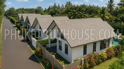 NAT22699: Modern 3 BR Scandinavian Pool Villas Surrounded by Nature in Phuket, Nai Thon. Photo #2
