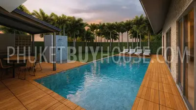 NAT22699: Modern 3 BR Scandinavian Pool Villas Surrounded by Nature in Phuket, Nai Thon. Photo #7