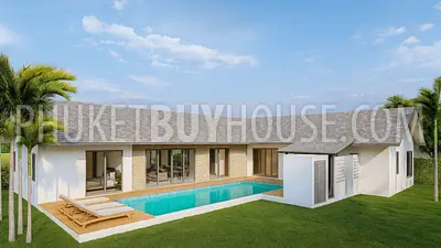 NAT22699: Modern 3 BR Scandinavian Pool Villas Surrounded by Nature in Phuket, Nai Thon. Photo #1