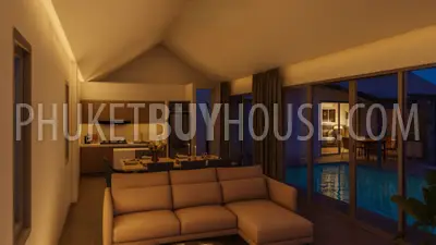 NAT22699: Modern 3 BR Scandinavian Pool Villas Surrounded by Nature in Phuket, Nai Thon. Photo #9