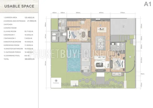 CHA22713: Two Bedroom Pool Villa in Chalong with Spacious Layout and Full Privacy. 照片 #2