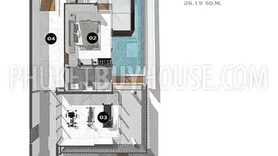RAW22730: Private Stand-Alone Villa with Mountain Views and Rooftop Terrace in Rawai. Photo #42