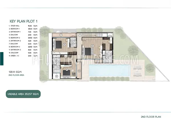 CHA22731: 4-Bedroom Tropical Pool Villas in the Heart of Chalong for Sale. Photo #7