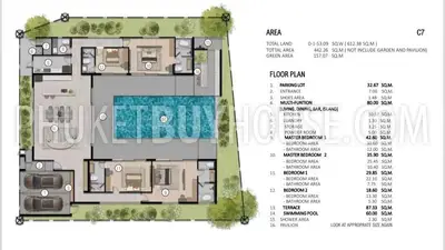 CHA22736: Airy 4-Bedroom Villa with Private Pool and Seamless Indoor-Outdoor Living in Chalong. Photo #4