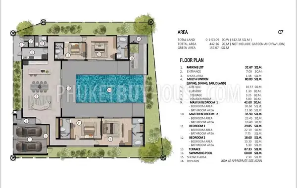 CHA22736: Airy 4-Bedroom Villa with Private Pool and Seamless Indoor-Outdoor Living in Chalong. Photo #4