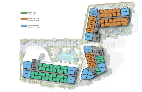 KAR22740: Coastal Living in 1BR Just 300 Meters from Karon Beach. Fotoğraf #5