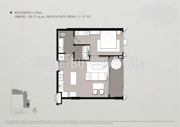 KAM22743: One bedroom apartment in Branded Beachfront Residences with World-Class Hospitality in Kamala. 照片 #7
