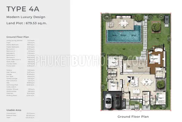 KAM22102: Affluent 4 Bedroom Villa For Sale in Kamala. Photo #2