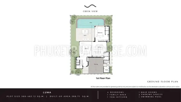 BAN22764: Waterfront 4 Bedroom Pool Villa Collection, Lake Views in Bag Tao Area. Photo #4