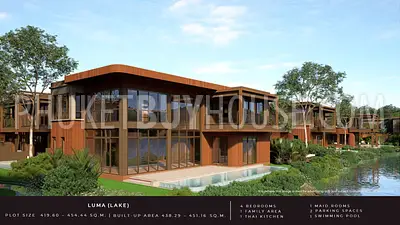 BAN22764: Waterfront 4 Bedroom Pool Villa Collection, Lake Views in Bag Tao Area. Photo #1