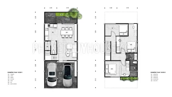 PHU22648: Affordable 3-Bedroom Homes with City and Mountain Views in Central Phuket. Fotoğraf #21