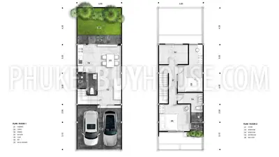 PHU22648: Affordable 3-Bedroom Homes with City and Mountain Views in Central Phuket. Photo #22