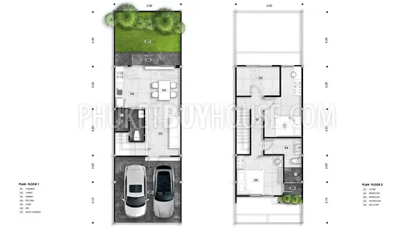 PHU22648: Affordable 3-Bedroom Homes with City and Mountain Views in Central Phuket. Fotoğraf #22
