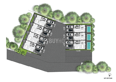 PHU22648: Affordable 3-Bedroom Homes with City and Mountain Views in Central Phuket. Photo #2
