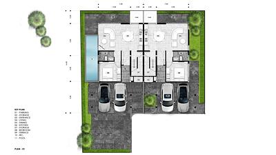 PHU22651: Spacious 4-Bedroom Duo Pool Villas with Mountain and Ocean Views in Central Phuket. 照片 #42