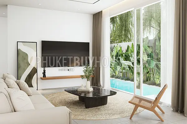 PHU22651: Spacious 4-Bedroom Duo Pool Villas with Mountain and Ocean Views in Central Phuket. Fotoğraf #6