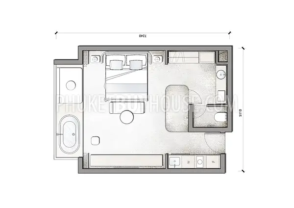 KAM6185: Deluxe Studio with Pool Access for Sale in a New Grand Project in Kamala. Photo #3