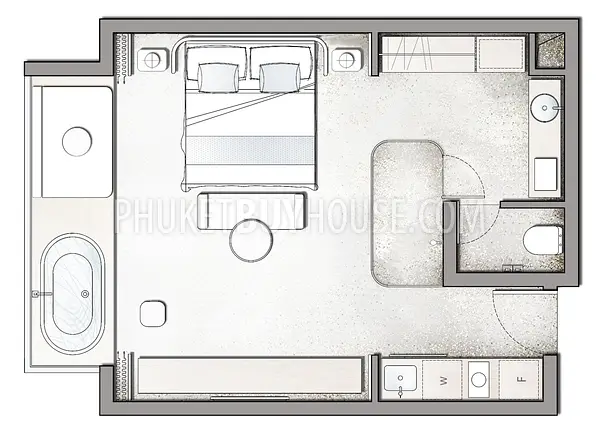 KAM6185: Deluxe Studio with Pool Access for Sale in a New Grand Project in Kamala. Photo #4