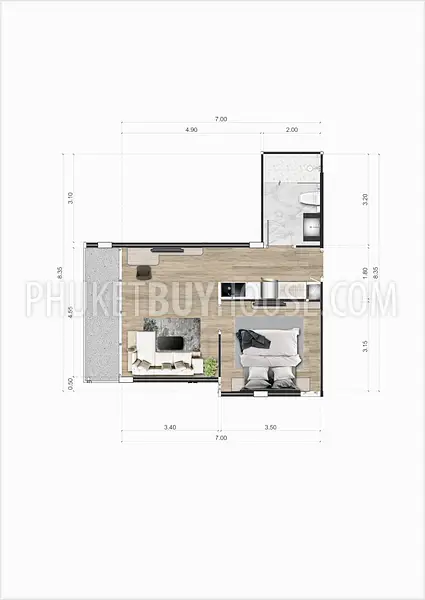 PAT22104: Limited Addition of Unique 1 Bedroom Apartment in Patong. Photo #12